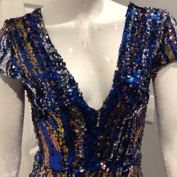 NEW size M sequin mini dress - Picture 3 of 7